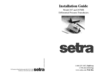 Thumbnail of document Manual - 267MR Multi-Range Pressure Transducer